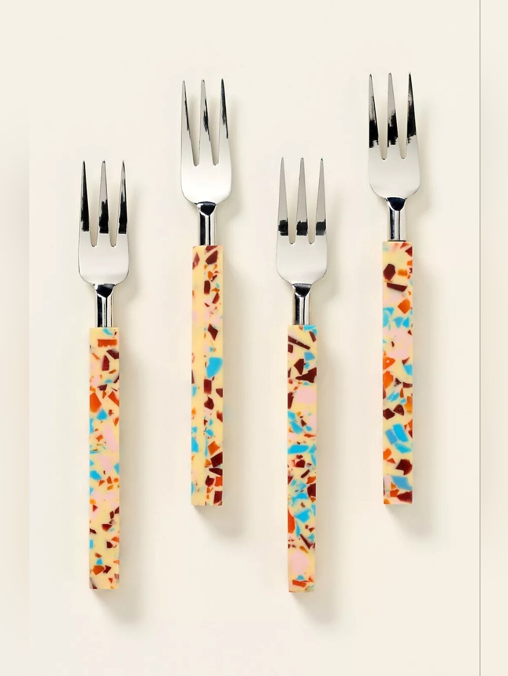 Anthropologie Gaetano Appetizer Forks, Set of 4